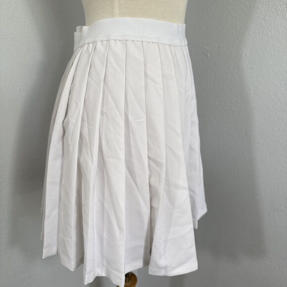 Zoozatz Mini Skirt Womens XL White ATM Aggies School Pleated Tennis Academia Y2K - Picture 2 of 8